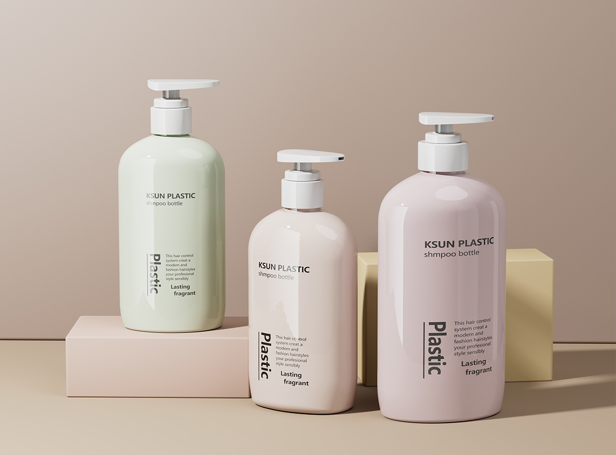 Custom Logo 400ml 600ml Shampoo Pump Bottle