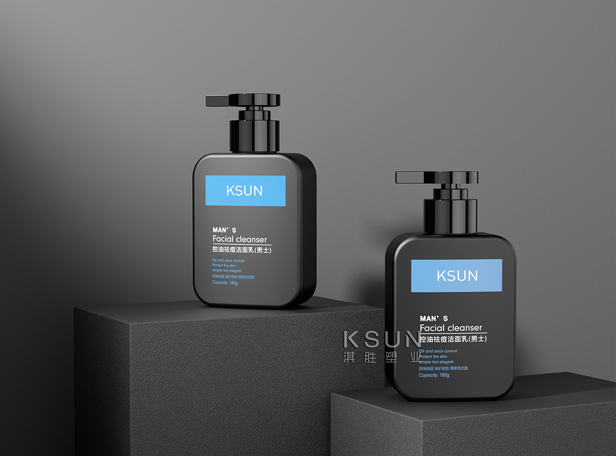 180ml facial cleanser lotion bottle