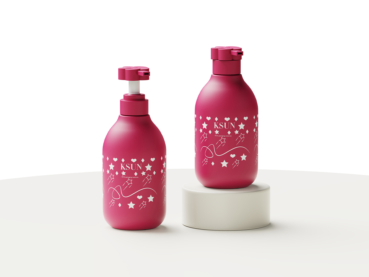 New Design 480ml Plastic PE Shower Gel Bottle