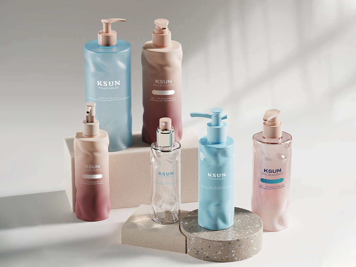 180ml 300ml 400ml 500ml 750ml Wave Shape Lotion Pump Bottle