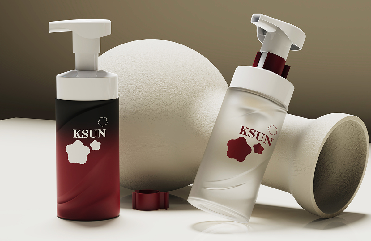 Custom 150ml 250ml Plastic Foam Pump Bottle