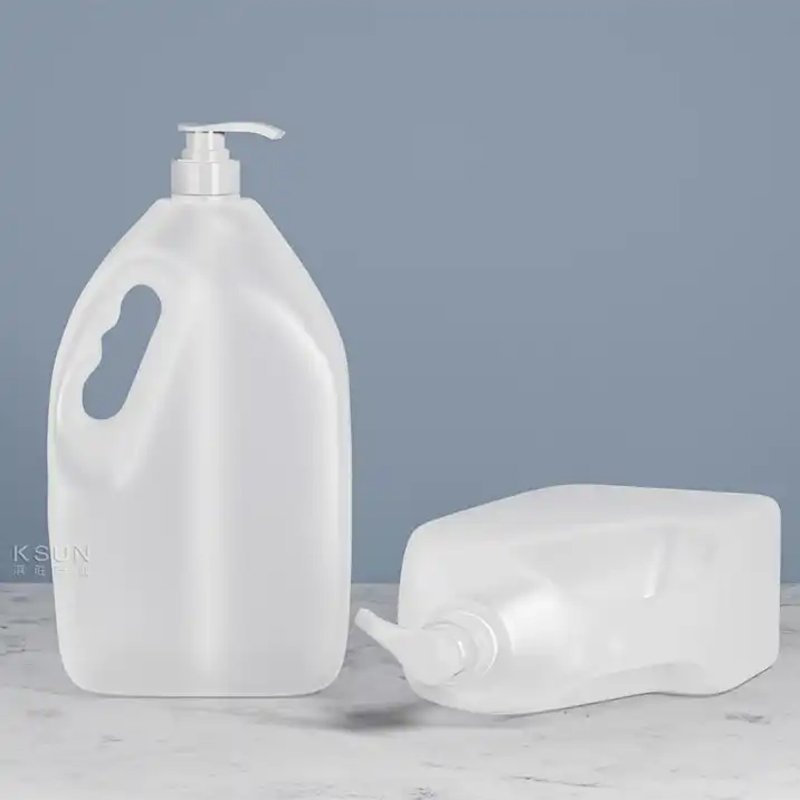 Empty 4000ml Plastic HDPE Liquid Detergent Bottle