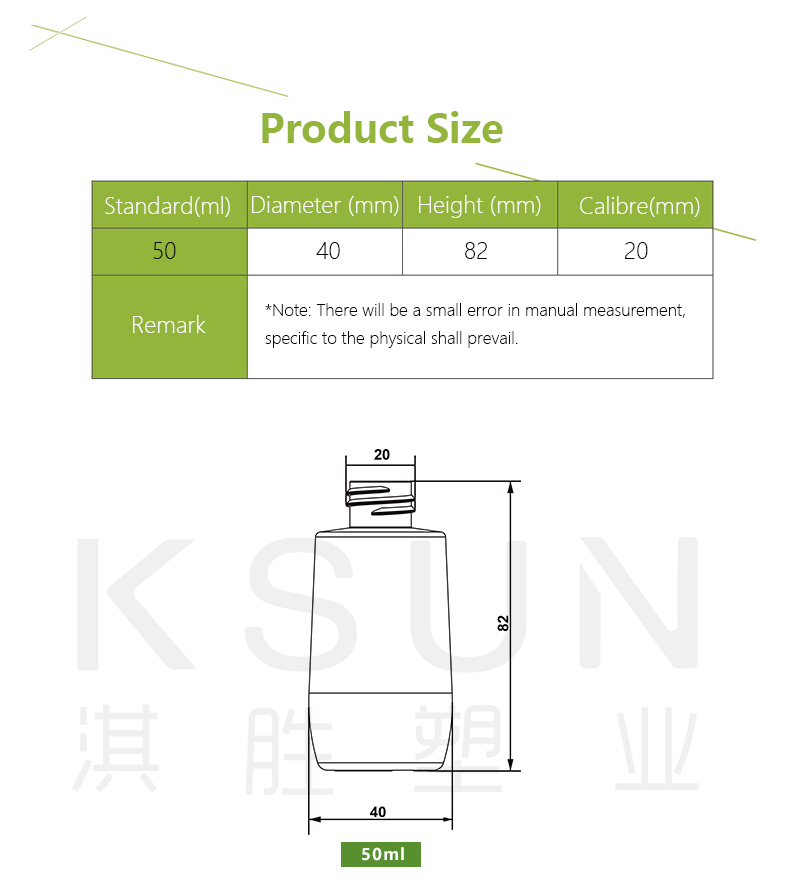 Empty 50ml Plastic PETG Serum Dropper Bottle