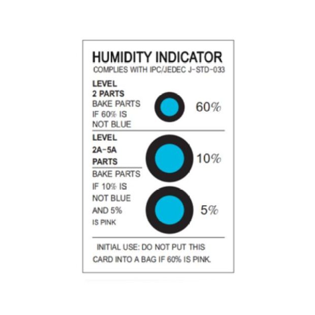 5-10-60% Humidity Indicator Cards (HICs）