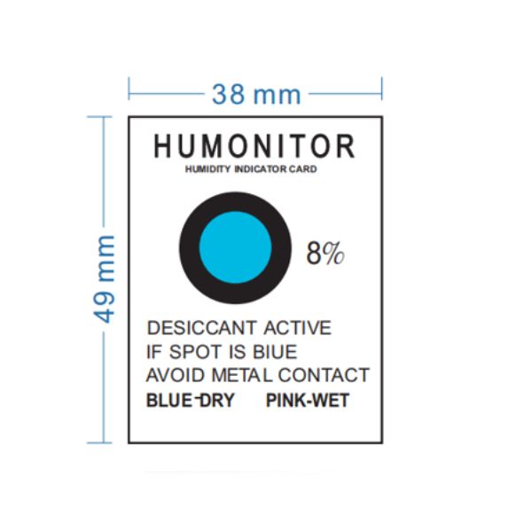 8% Single Spot Humidity Indicator Cards (HICs）