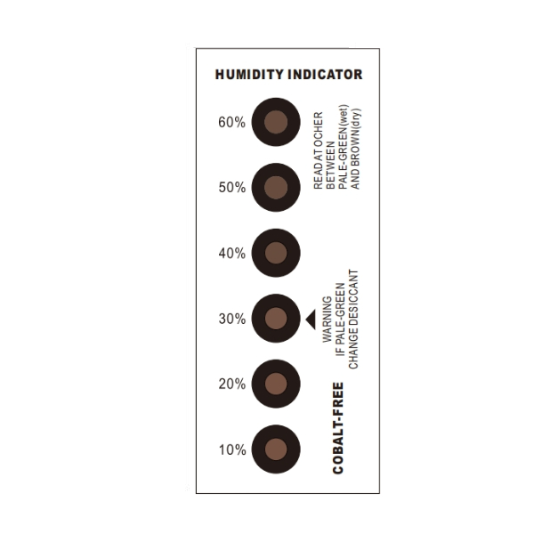 10%-60% Cobalt Free Humidity Indicator Cards (HICs)