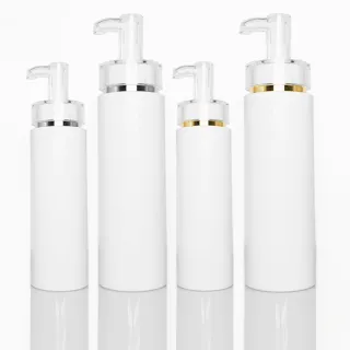 500ml White Plastic Shampoo Pump Bottle