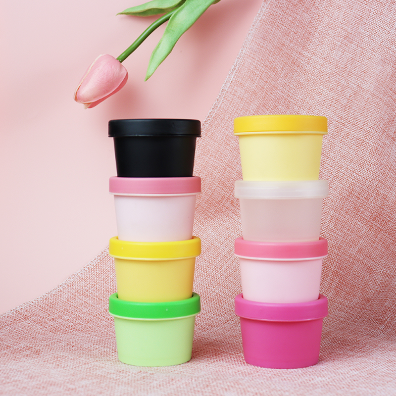 Body Scrub Cream Plastic Jar