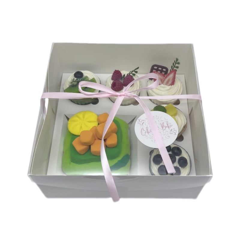 Cupcake Box With PET Transparent Lid