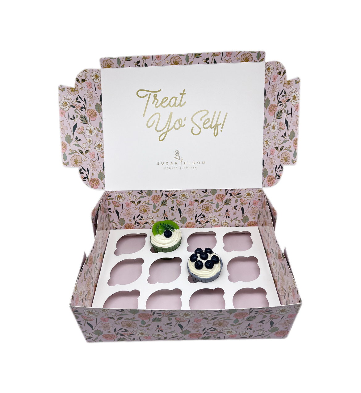 Custom Printed 12 Holes Cupcake Packaging Box