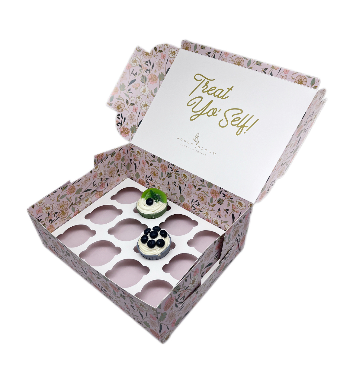 Custom Printed 12 Holes Cupcake Packaging Box