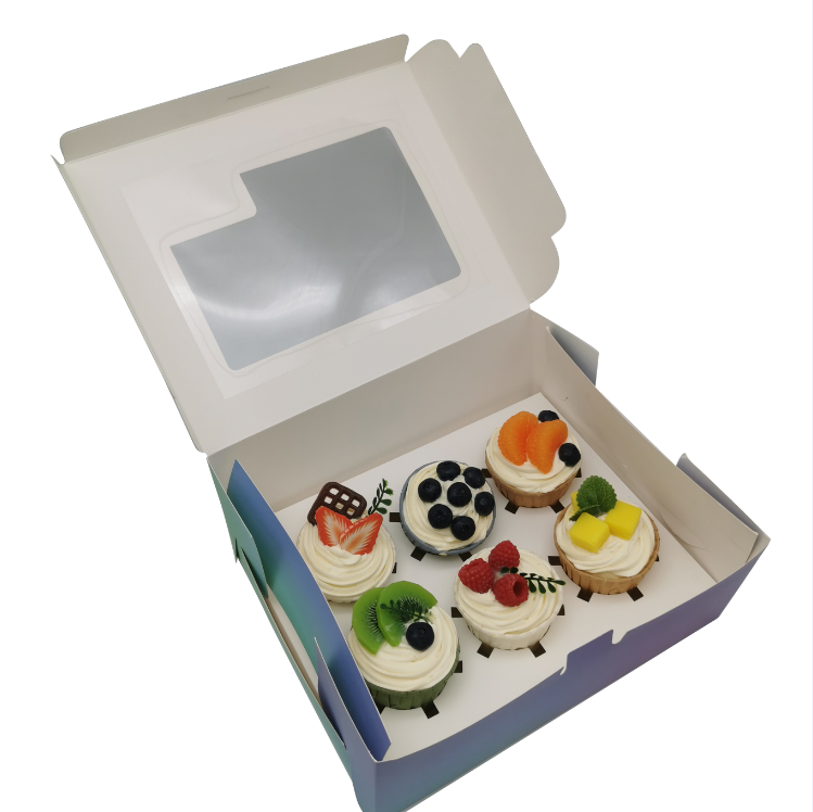 Cupcake Box With PVC Transparent Window