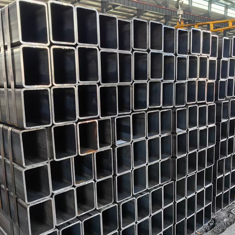 Black Hollow Section Square Rectangular Steel Pipe