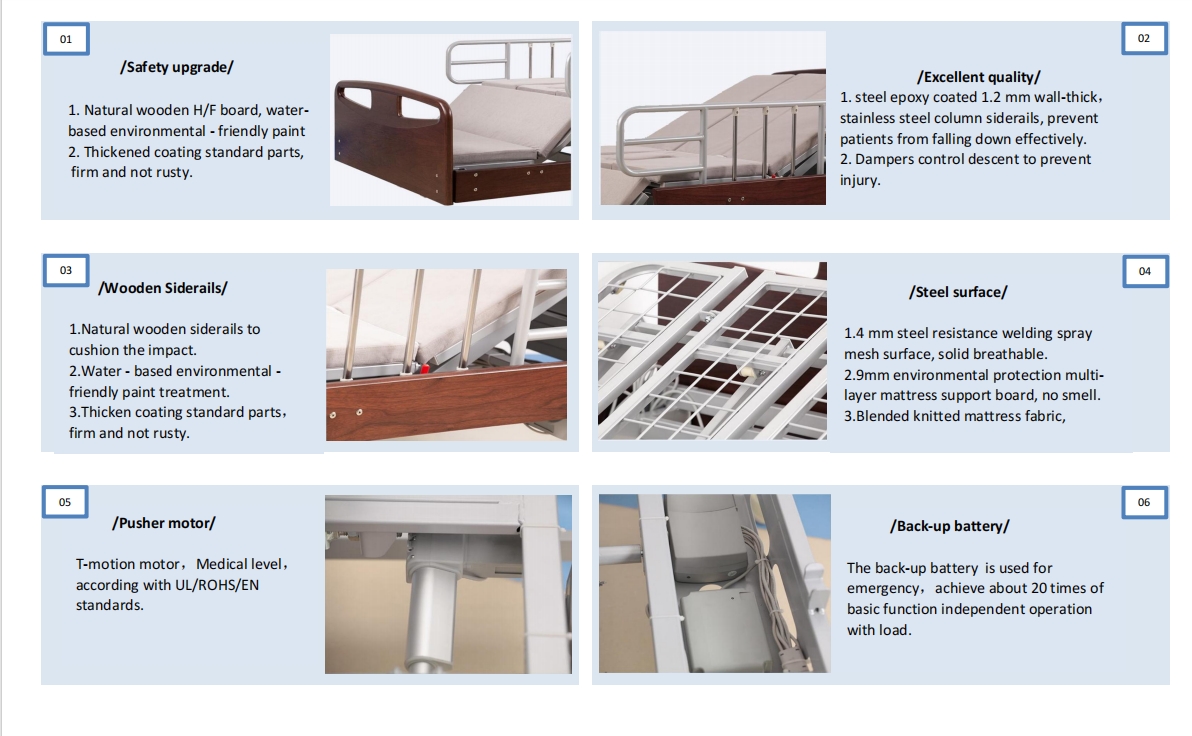 DA-3H2 nursing bed for elderly with mattress