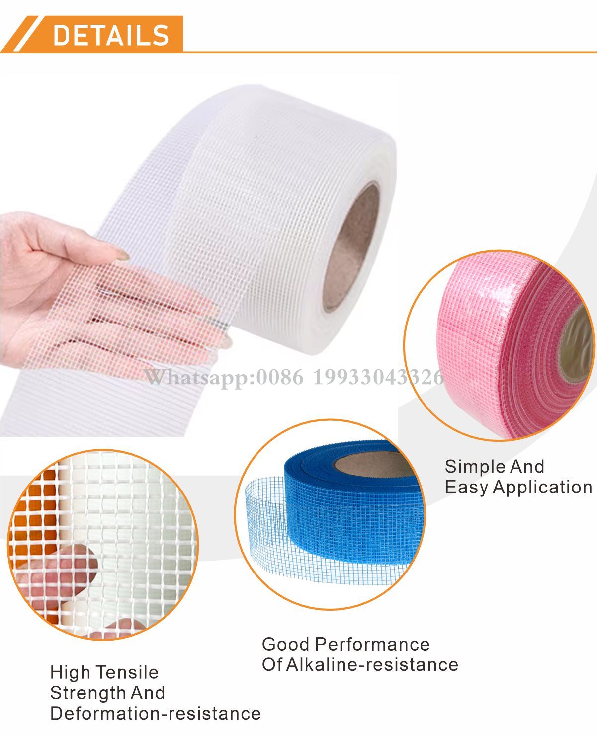 Fiberglass Mesh Tape