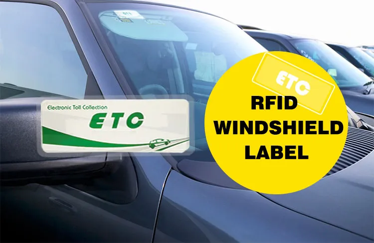 Windscreen Qr Code Sticker Passive Windshield UHF RFID Tag Sticker in Car
