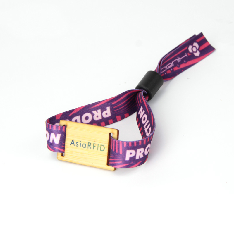 RFID Events Wristband With Recycled Wooden Tag | China RFID Factory