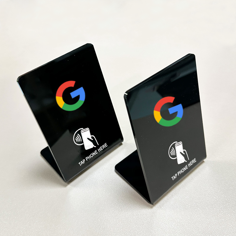 Google Reviews Collection NFC Tag Table Stand