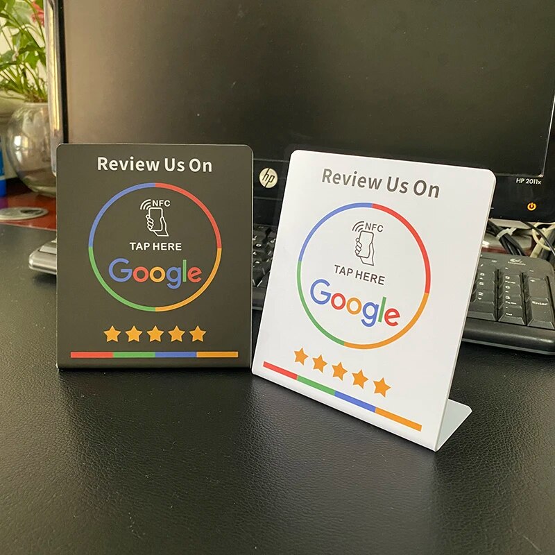 Arylic NFC Smart Google Review Stand Display