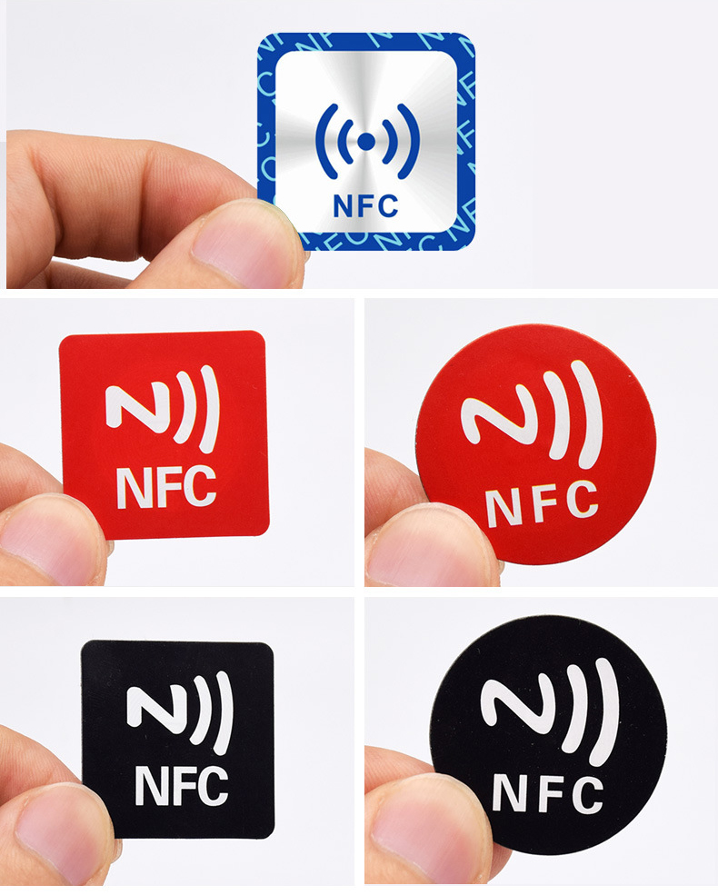 Square Shape RFID Adhesive Sticker NFC Label