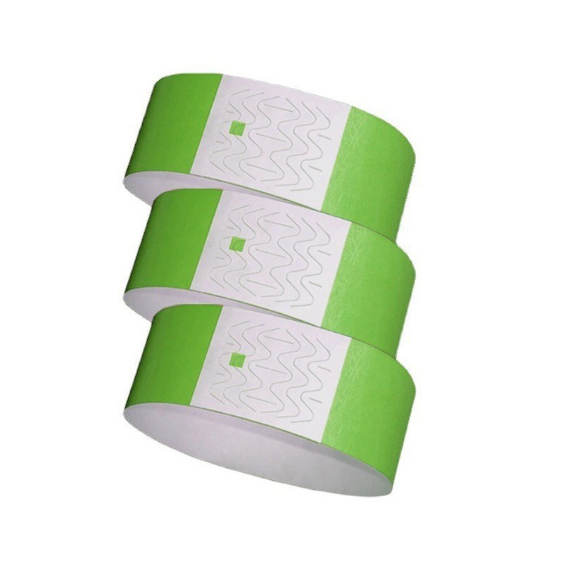 Disposable Security Paper Tyvek RFID Wristband | Custom Party Printed