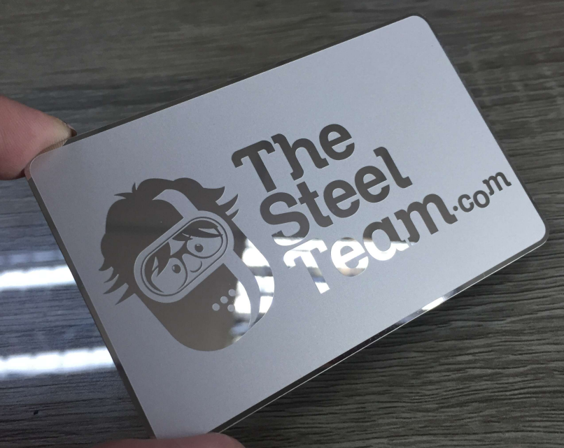 Mirror Effect Stainless Steel Metal Business Card