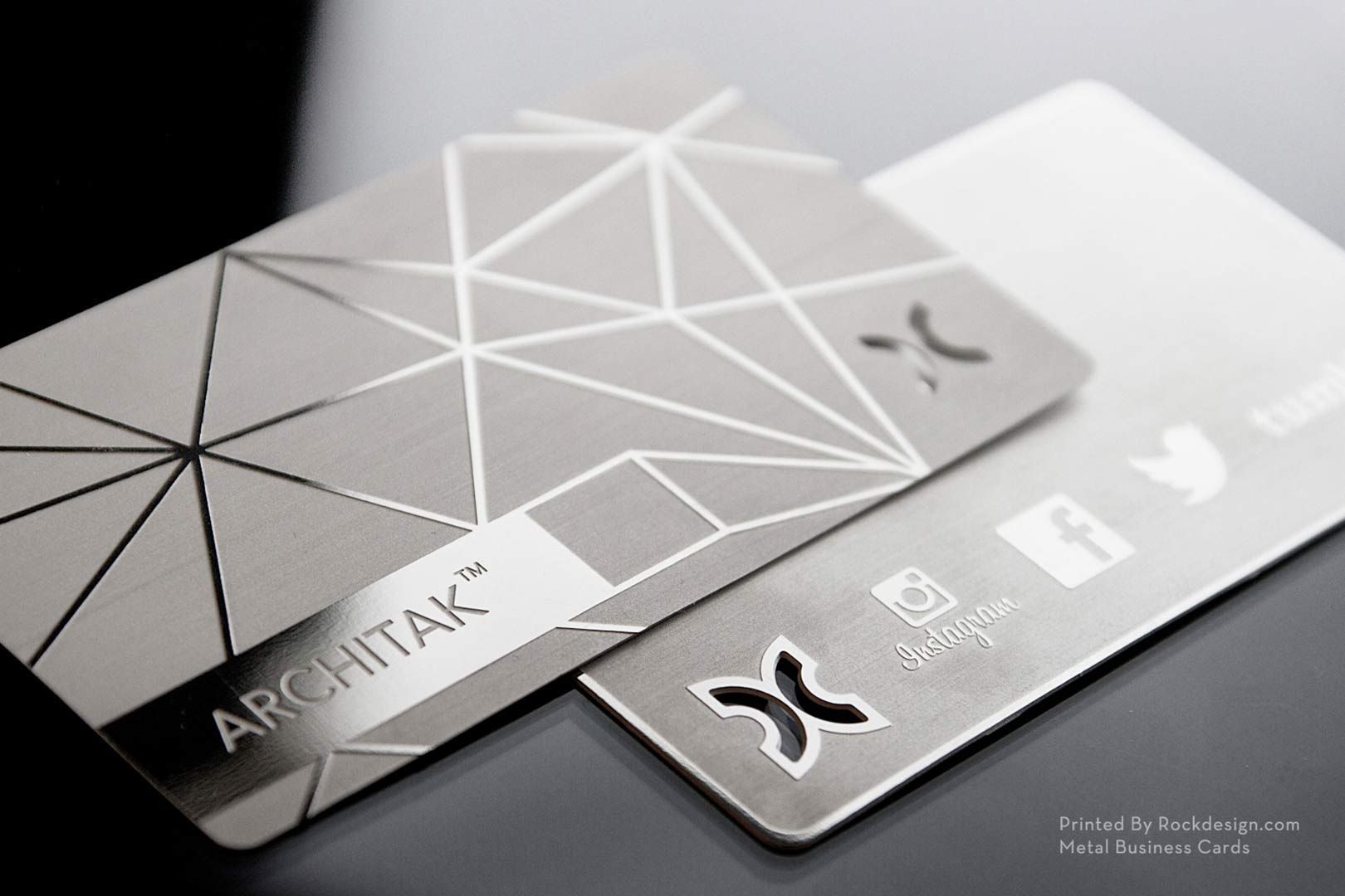 Mirror Effect Stainless Steel Metal Business Card