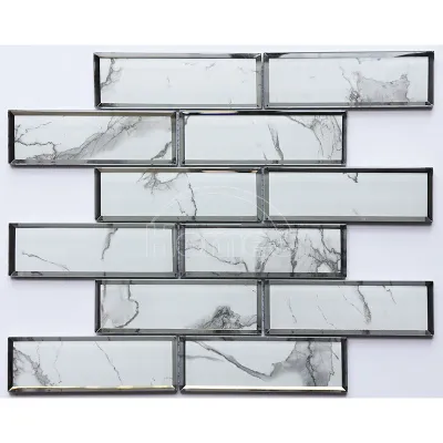 Elegantie in 3D-inkjet: Carrarawit met zilveren randen