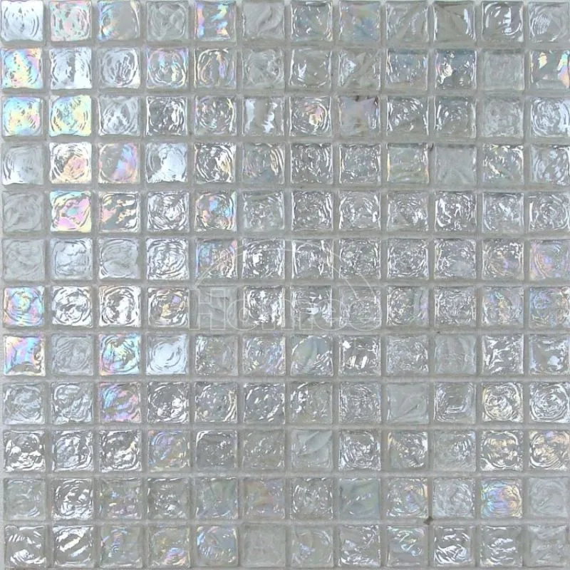 Shiny Blue Color Glass Mosaic Tile