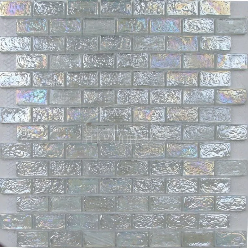 Shiny Blue Color Glass Mosaic Tile