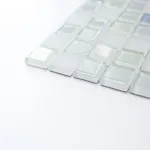 White Luminous Glass Mosaic
