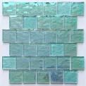 Irridesenct Green Glass Swimming Pool Mosaic Tiles