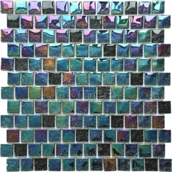 Shiny Square Glass Mosaic For Swimming Pool
