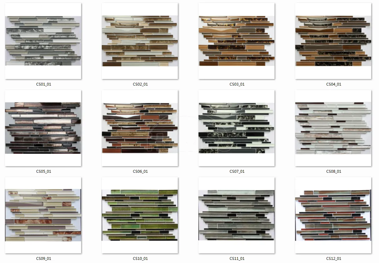 glass & stone mosaic,linear mosaic tiles,innovation tile