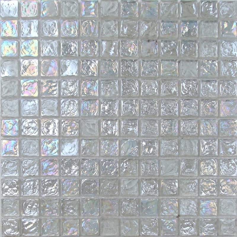 Shiny Blue Glass Mosaic Tile