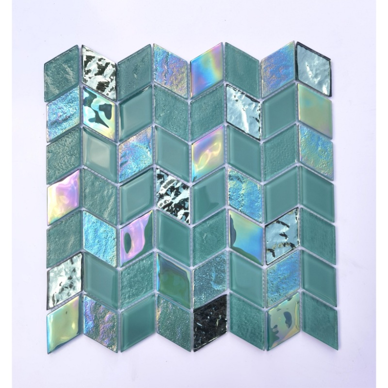 Blue Irregular Hexagon Swimming Pool Mosaic Tile