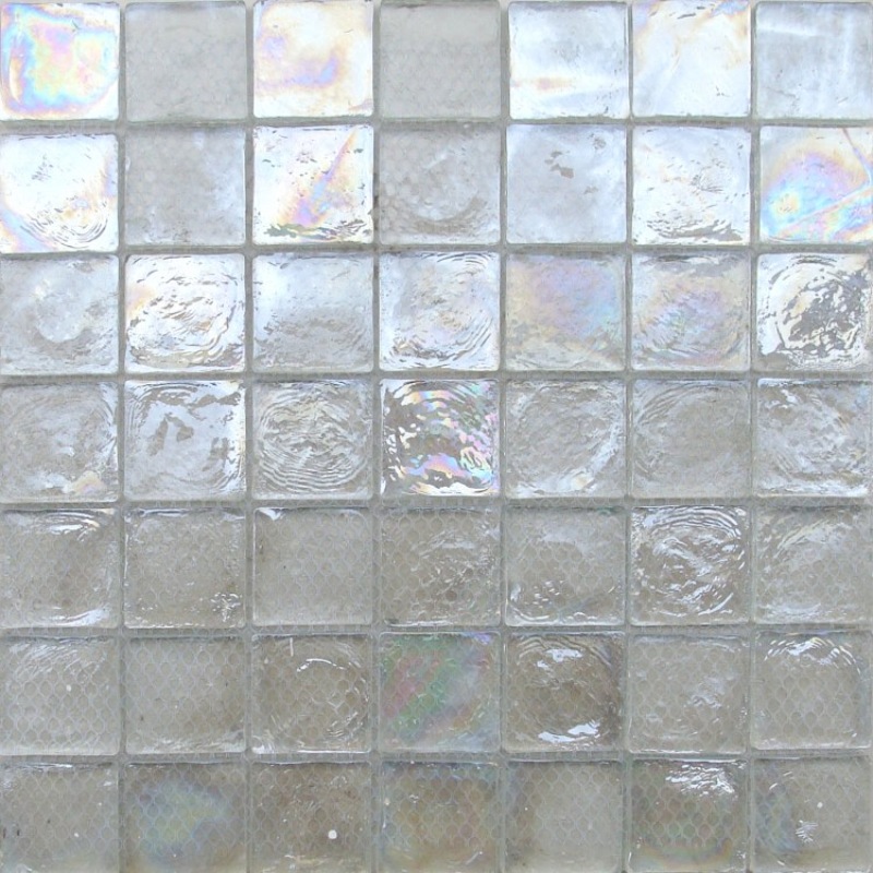 Glossy  surface glass mosaic tile sheet