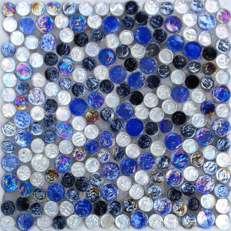 Recycle Iridescent glass mosaic for swimming pool