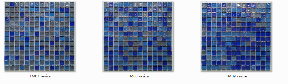 Colorize Square Blue Swimming Pool Mosaic Tile