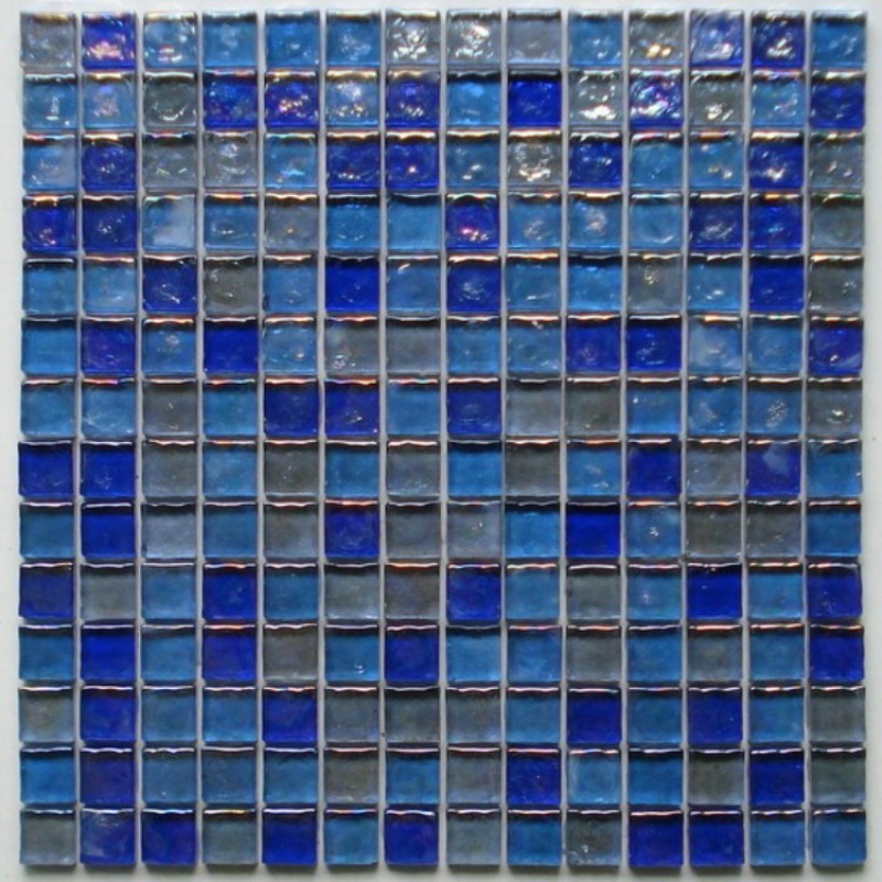 Colorize Square Blue Swimming Pool Mosaic Tile