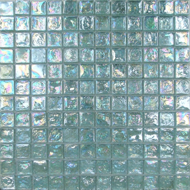 Glossy surface glass mosaic tile