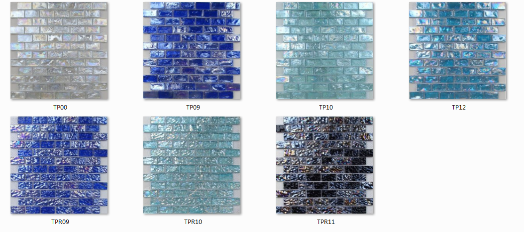 Swimming Pool Tile Glossy Glass Mosaic