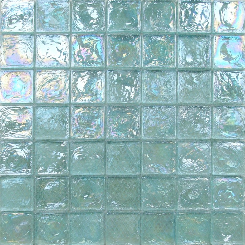 Glossy  surface glass mosaic tile sheet