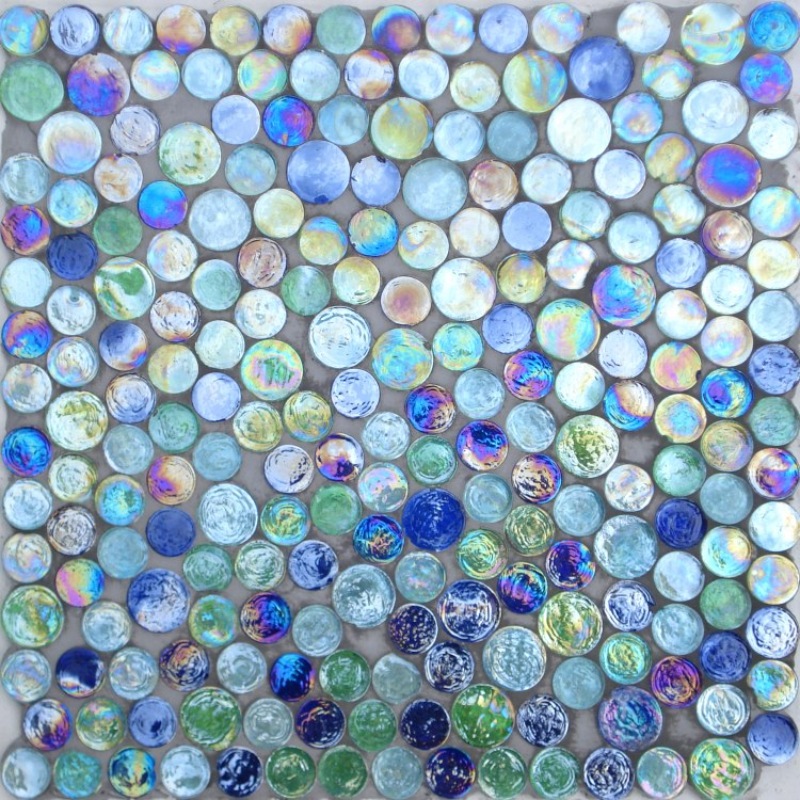 Recycle Iridescent glass mosaic for swimming pool