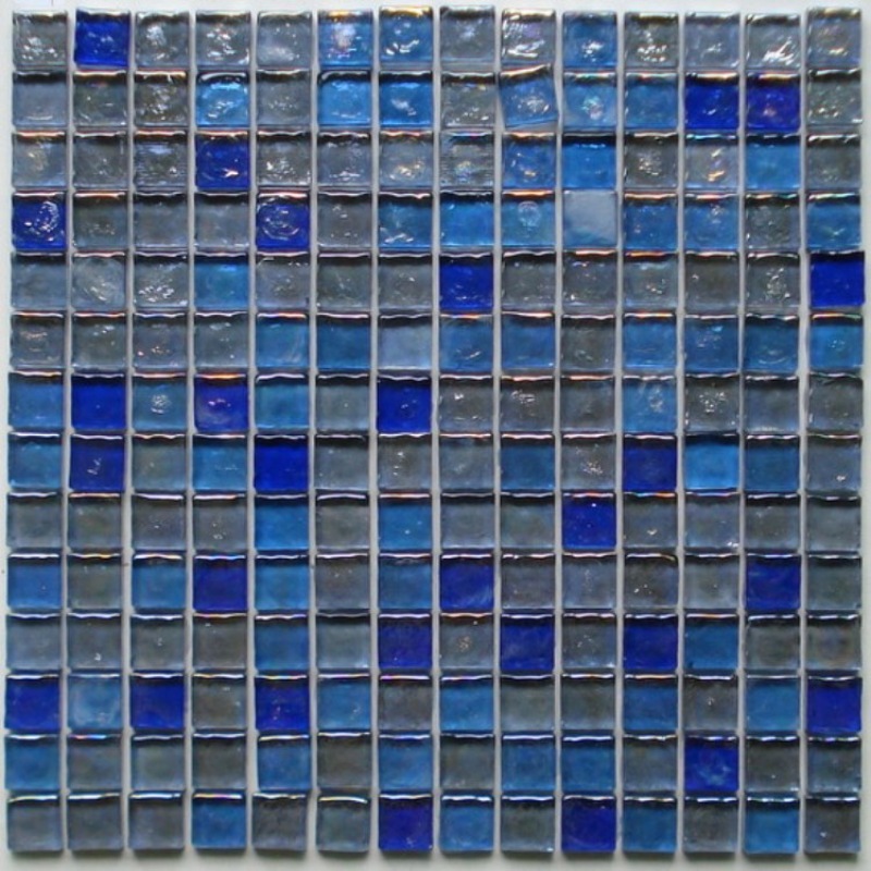 Colorize Square Blue Swimming Pool Mosaic Tile