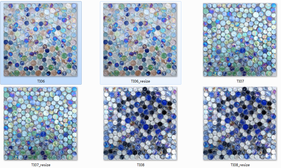 Recycle Iridescent glass mosaic for swimming pool