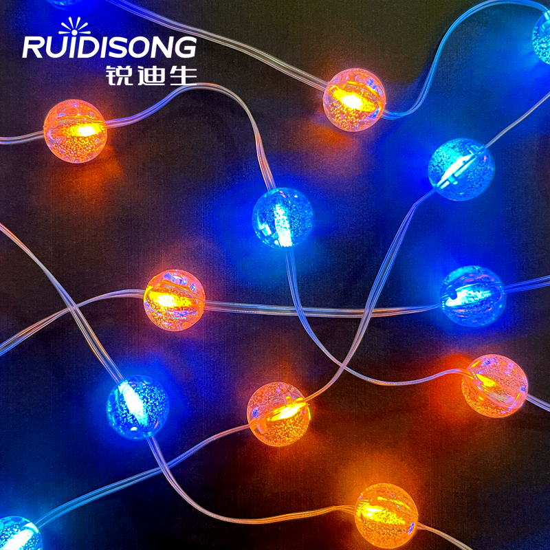 fairy lights,transparent bubble bead string light