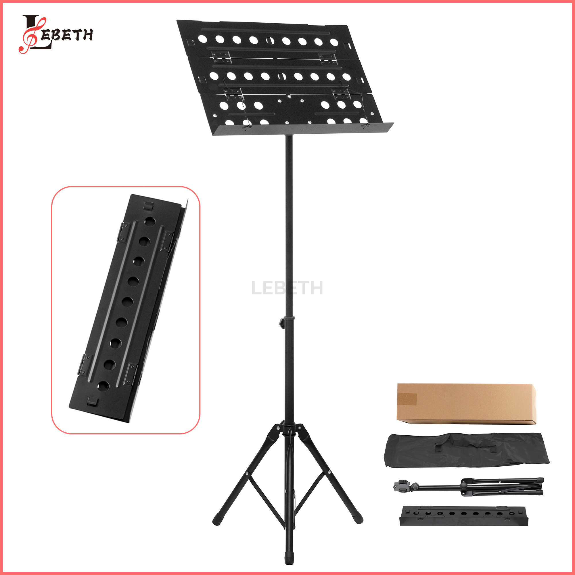 MS-D7 Popular Adjustable Big Metal Music Sheet Stand