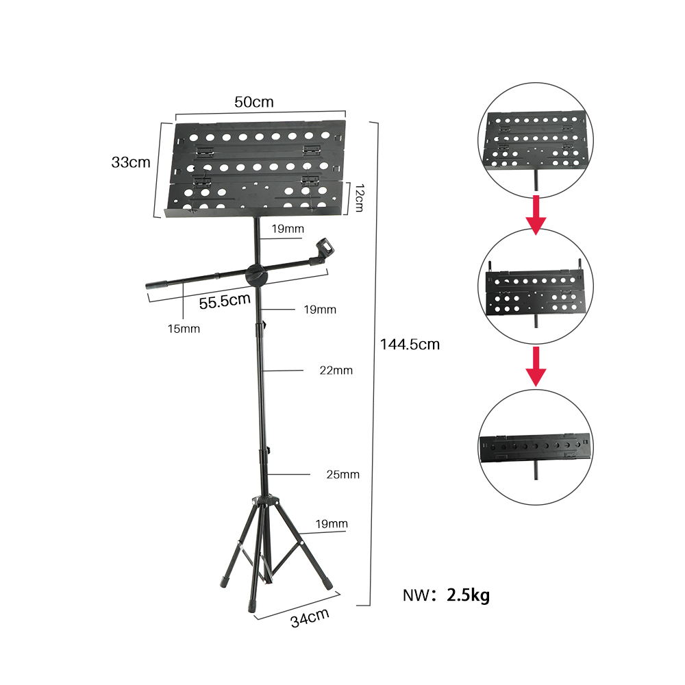 High quality foldable music stand