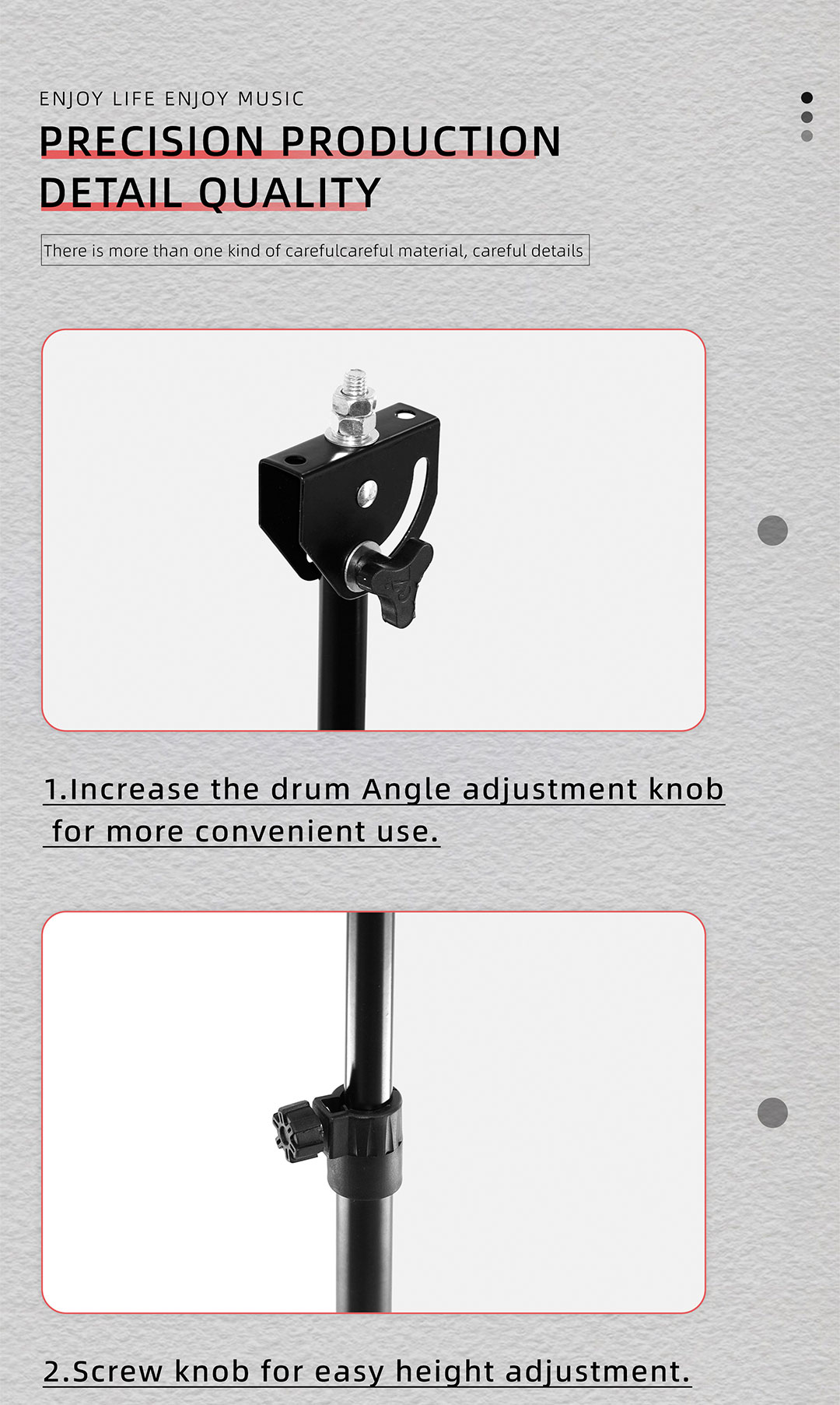 Practice drum stand for 8/10inch